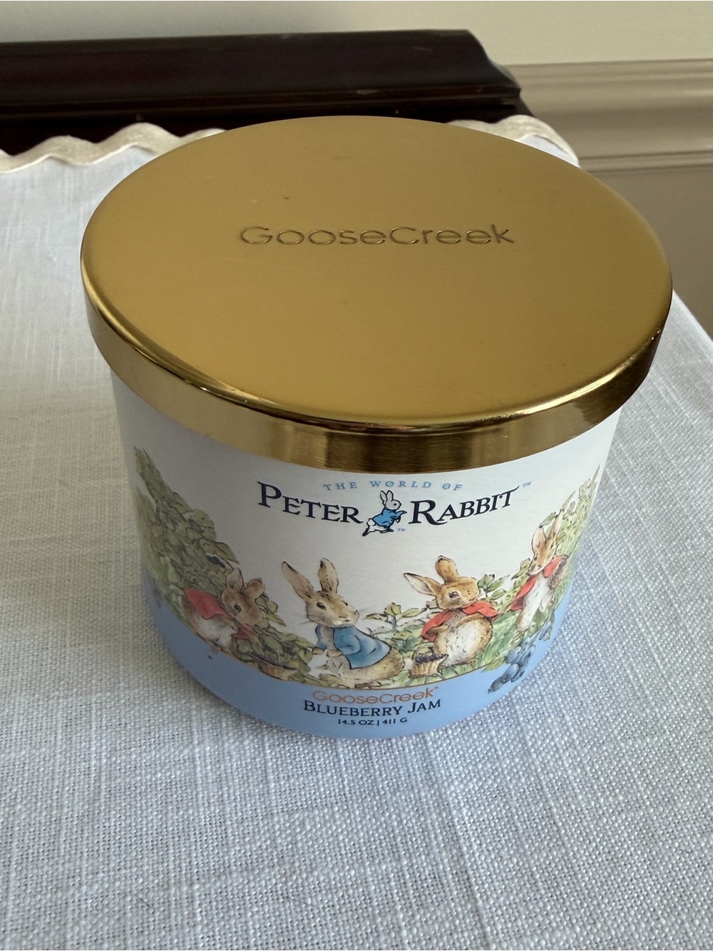 Peter Rabbit Blueberry Jam Scented 3-Wick Candle by Goose Creek - Picture 3 of 3
